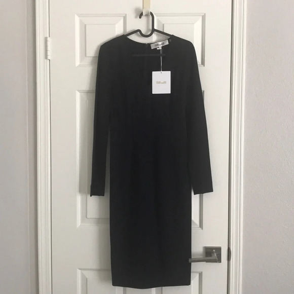 Diane Von Furstenberg Black Dress - Picture 4 of 8